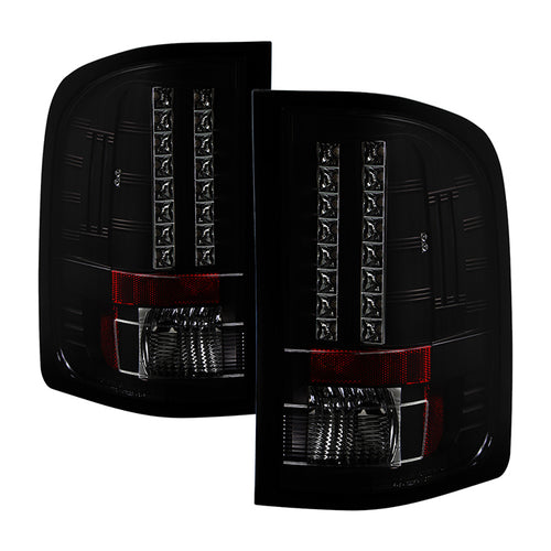 Chevy Silverado Tail Lights, Silverado 1500 Tail Lights, 07-13 Silverado Tail Lights, 07-14 Silverado Tail Lights, Silverado 07-13 Tail Lights, Silverado 07-14 Tail Lights, Silverado 2500hd Tail Lights, Silverado 3500hd Tail Lights, GMC Sierra Tail Lights, Sierra 07-14 Tail Lights, GMC 3500hd Tail Lights, Tail Lights, Spyder Tail Lights, Black Smoke Tail Lights