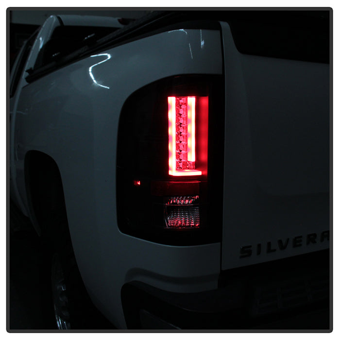 Chevy Silverado 07-13 Version 2 LED Tail Lights - Black