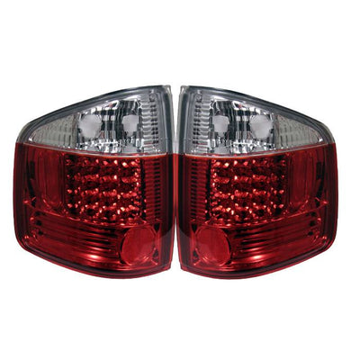 Chevy S10 94-04 / GMC Sonoma 94-04 / Isuzu Hombre 96-00 LED Tail Lights - Red Clear