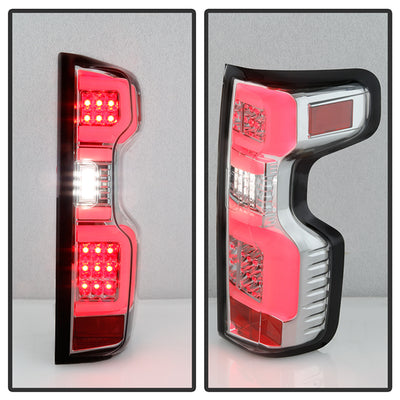 Chevy Silverado Tail Lights, Silverado Tail Lights, Silverado 19-20 Tail Lights, LED Tail Lights, Chrome Tail Lights, Tail Lights, Halogen LED Tail Light