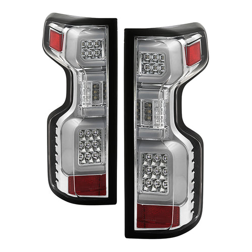 Chevy Silverado Tail Lights, Silverado Tail Lights, Silverado 19-20 Tail Lights, LED Tail Lights, Chrome Tail Lights, Tail Lights, Halogen LED Tail Light