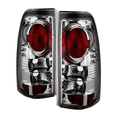 Chevy Silverado 1500/2500 99-02 / GMC Sierra 1500/2500/3500 99-06 and 2007 Sierra Classic Euro Style Tail Lights - Chrome