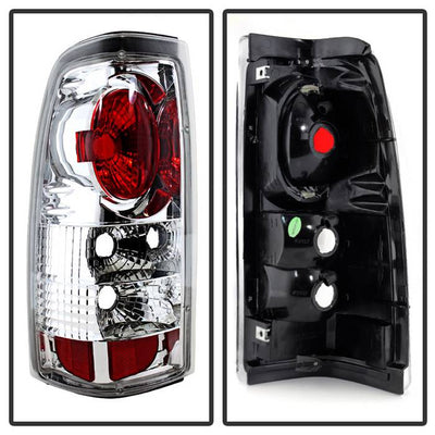 Chevy Silverado 1500/2500 99-02 / GMC Sierra 1500/2500/3500 99-06 and 2007 Sierra Classic Euro Style Tail Lights - Chrome