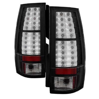 Chevy Suburban Tail Lights, Chev Tahoe Tail Lights, Chevy GMC Yukon Tail Lights, Yukon Denali Tail Lights, Hybrid Models Tail Lights, Black LED Tail Lights, 2007-2014 LED Tail Lights, 2008-2013 LED Tail Lights