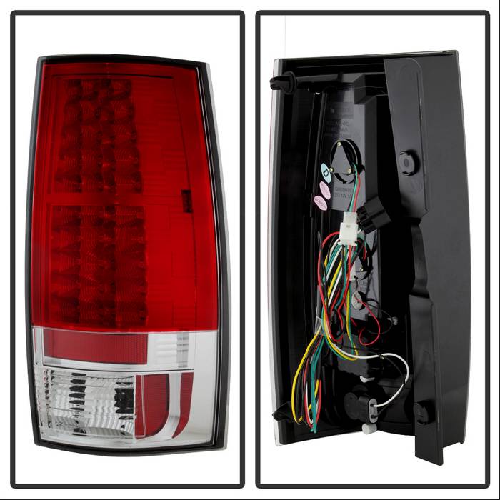 Chevy Suburban Tail Lights, Chev Tahoe Tail Lights, Chevy GMC Yukon Tail Lights, Yukon Denali Tail Lights, Hybrid Models Tail Lights, Red Clear Tail Lights, 2007-2014 LED Tail Lights, 2008-2013 LED Tail Lights