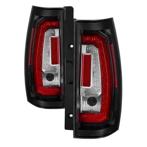 Chevy Suburban Tail Lights, Chev Tahoe Tail Lights, Chevy GMC Yukon Tail Lights, Yukon Denali Tail Lights, Hybrid Models Tail Lights, Black Tail Lights, 2007-2014 LED Tail Lights, 2008-2013 LED Tail Lights, Version 2 Tail Lights