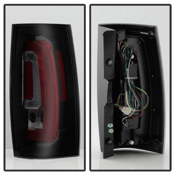 Chevy Suburban Tail Lights, Chev Tahoe Tail Lights, Chevy GMC Yukon Tail Lights, Yukon Denali Tail Lights, Hybrid Models Tail Lights, Black Smoke Tail Lights, 2007-2014 LED Tail Lights, 2008-2013 LED Tail Lights, Version 2 Tail Lights