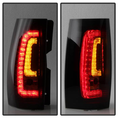 Chevy Suburban Tail Lights, Chev Tahoe Tail Lights, Chevy GMC Yukon Tail Lights, Yukon Denali Tail Lights, Hybrid Models Tail Lights, Black Smoke Tail Lights, 2007-2014 LED Tail Lights, 2008-2013 LED Tail Lights, Version 2 Tail Lights