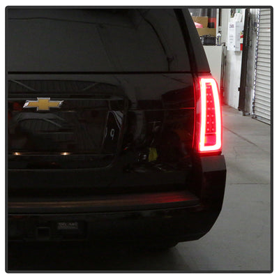 Chevy LED Tail Lights, Chevy Tahoe Tail Lights, Suburban 15-19 Tail Lights, Black Tail Lights, Spyder Tail Lights