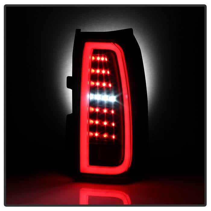 Chevy LED Tail Lights, Chevy Tahoe Tail Lights, Suburban 15-19 Tail Lights, Black Tail Lights, Spyder Tail Lights