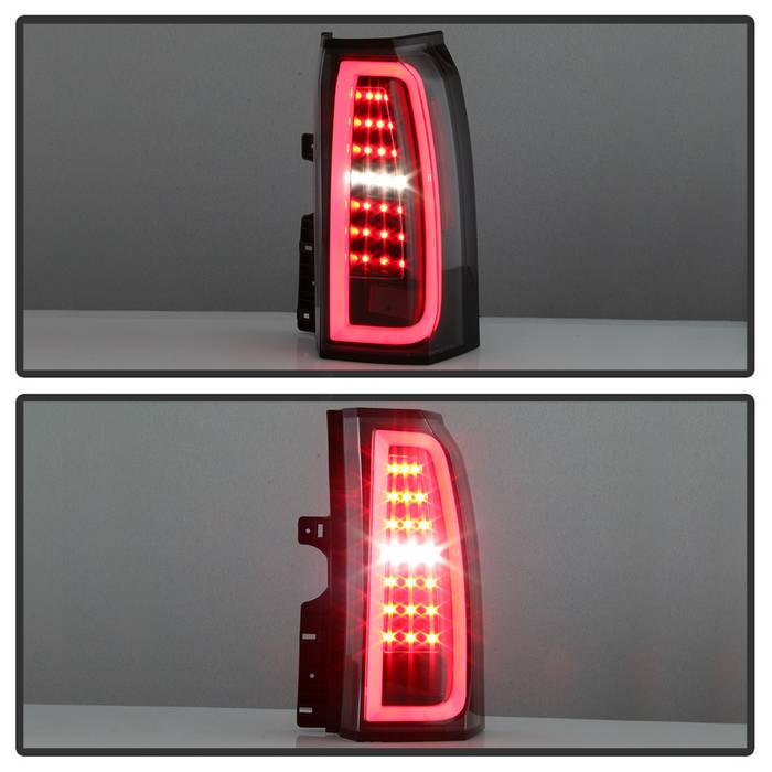 Chevy LED Tail Lights, Chevy Tahoe Tail Lights, Suburban 15-19 Tail Lights, Black Tail Lights, Spyder Tail Lights