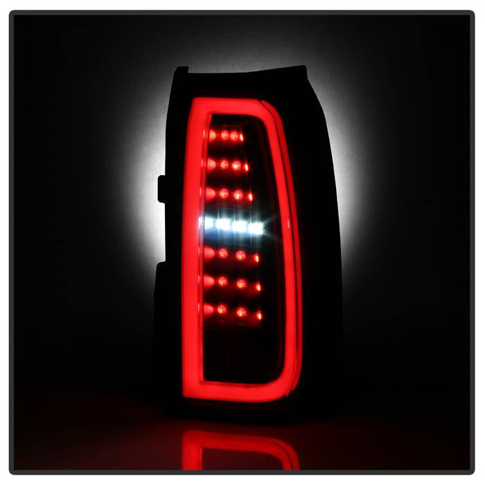 Chevy LED Tail Lights, Chevy Tahoe Tail Lights, Suburban 15-19 Tail Lights, Black Smoke Tail Lights, Spyder Tail Lights