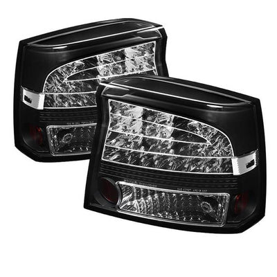 Dodge LED Tail Lights, Dodge Charger Tail Lights, 09-10 Tail Lights, LED Tail Lights, Black Tail Lights, Spyder Tail Lights