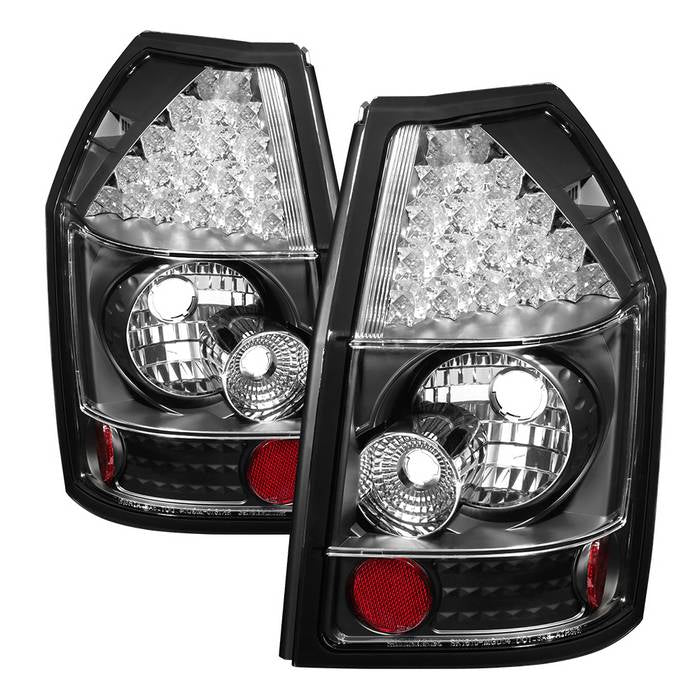 Dodge LED Tail Lights, Dodge Magnum Tail Lights, 05-08 Tail Lights, LED Tail Lights, Black Tail Lights, Spyder Tail Lights