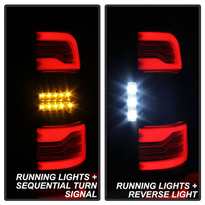 Dodge Tail Lights, Dodge Ram Tail Lights, Ram 19-20 Tail Lights, LED Tail Light, Black Tail Lights, Spyder Tail Lights