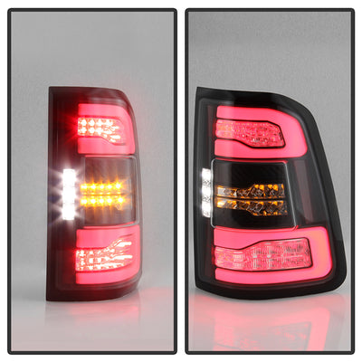 Dodge Tail Lights, Dodge Ram Tail Lights, Ram 19-20 Tail Lights, LED Tail Light, Black Tail Lights, Spyder Tail Lights