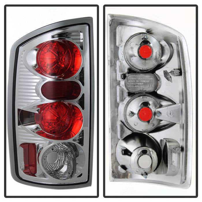 Dodge Tail Lights, Dodge Ram Tail Lights, Ram 02-06 Tail Lights, Euro Style Tail Lights, Chrome Tail Lights, Spyder Tail Lights