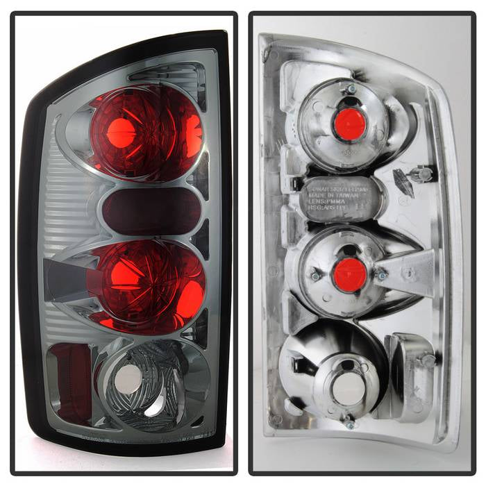 Dodge Tail Lights, Dodge Ram Tail Lights, Ram 02-06 Tail Lights, Euro Style Tail Lights, Smoke Tail Lights, Spyder Tail Lights