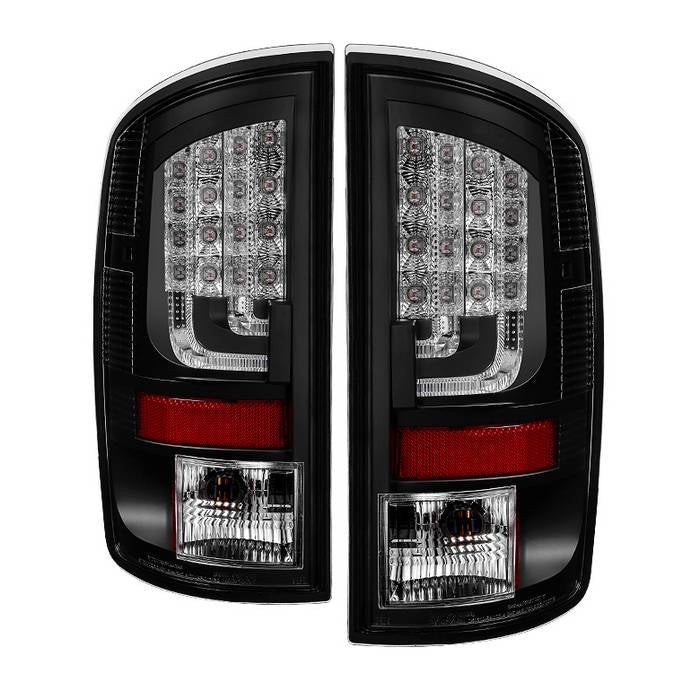 Dodge Tail Lights, Dodge Ram Tail Lights, Ram 02-06 Tail Lights, LED Tail Light, Black Tail Lights, Spyder Tail Lights