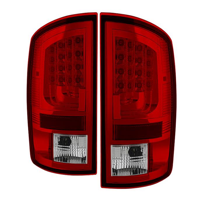 Dodge Tail Lights, Dodge Ram Tail Lights, Ram 02-06 Tail Lights, LED Tail Light, Red Clear Tail Lights, Spyder Tail Lights