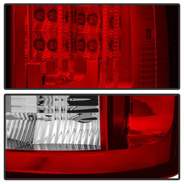 Dodge Tail Lights, Dodge Ram Tail Lights, Ram 02-06 Tail Lights, LED Tail Light, Red Clear Tail Lights, Spyder Tail Lights