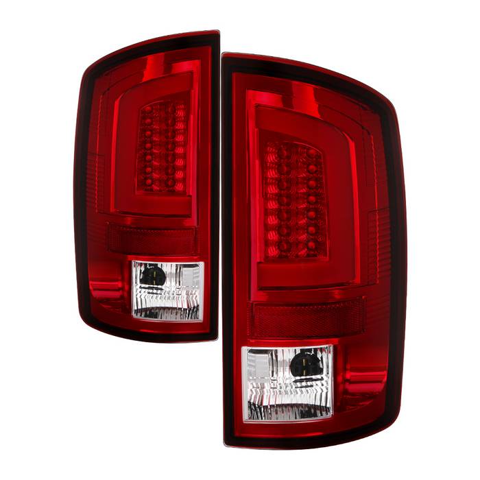 Dodge Tail Lights, Dodge Ram Tail Lights, Ram 02-06 Tail Lights, LED Tail Light, Red Clear Tail Lights, Spyder Tail Lights