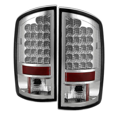 Dodge Tail Lights, Dodge Ram Tail Lights, Ram 07-08 Tail Lights, LED Tail Light, Chrome Tail Lights, Spyder Tail Lights
