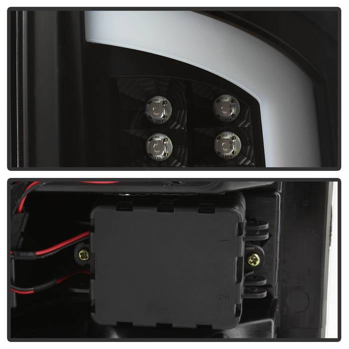 Dodge Tail Lights, Dodge Ram Tail Lights, Ram 07-08 Tail Lights, LED Tail Light, Black Tail Lights, Spyder Tail Lights