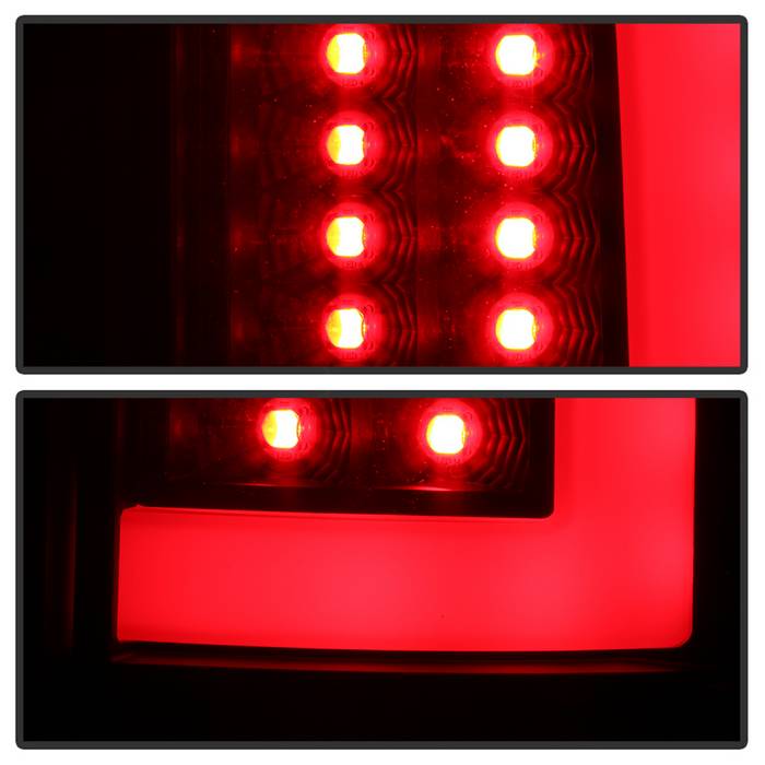 Dodge Tail Lights, Dodge Ram Tail Lights, Ram 07-08 Tail Lights, LED Tail Light, Black Tail Lights, Spyder Tail Lights