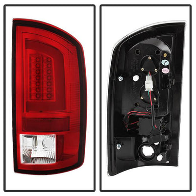 Dodge Tail Lights, Dodge Ram Tail Lights, Ram 07-08 Tail Lights, LED Tail Light, Red Clear Tail Lights, Spyder Tail Lights