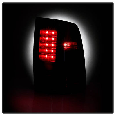 Dodge Tail Lights, Dodge Ram Tail Lights, Ram 10-18 Tail Lights, LED Tail Light, All Black Tail Lights, Spyder Tail Lights