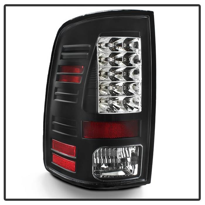 Dodge Tail Lights, Dodge Ram Tail Lights, Ram 10-18 Tail Lights, LED Tail Light, Black Tail Lights, Spyder Tail Lights