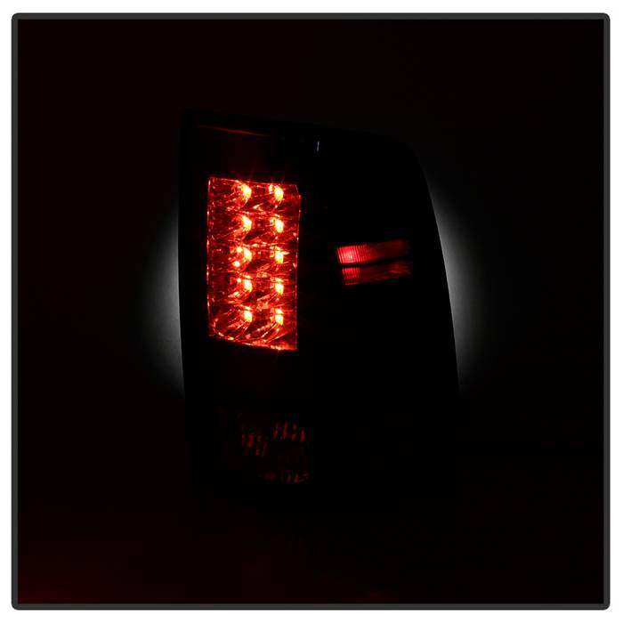 Dodge Tail Lights, Dodge Ram Tail Lights, Ram 10-18 Tail Lights, LED Tail Light, Black Tail Lights, Spyder Tail Lights