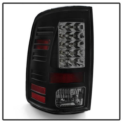 Dodge Tail Lights, Dodge Ram Tail Lights, Ram 10-18 Tail Lights, LED Tail Light, Black Smoke Tail Lights, Spyder Tail Lights