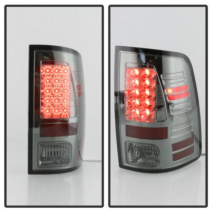 Dodge Tail Lights, Dodge Ram Tail Lights, Ram 10-18 Tail Lights, LED Tail Light, Smoke Tail Lights, Spyder Tail Lights