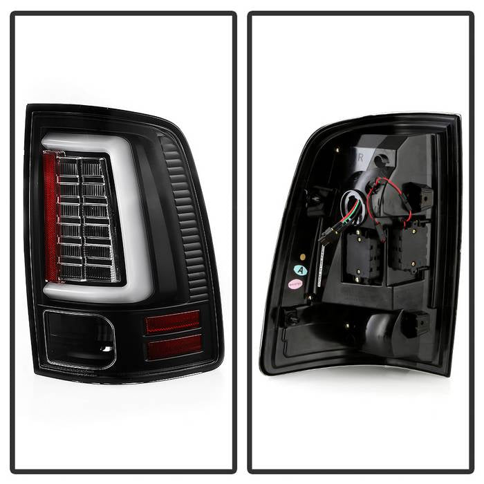 Dodge Tail Lights, Dodge Ram Tail Lights, Ram 10-18 Tail Lights, LED Tail Light, All Black Tail Lights, Spyder Tail Lights