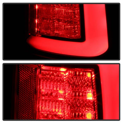 Dodge Tail Lights, Dodge Ram Tail Lights, Ram 10-18 Tail Lights, LED Tail Light, Black Tail Lights, Spyder Tail Lights