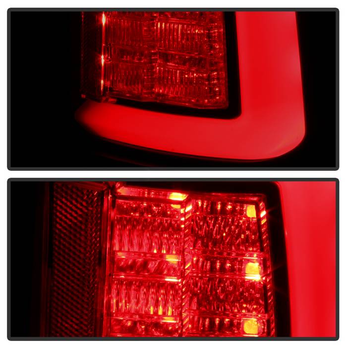 Dodge Tail Lights, Dodge Ram Tail Lights, Ram 10-18 Tail Lights, LED Tail Light, Black Smoke Tail Lights, Spyder Tail Lights