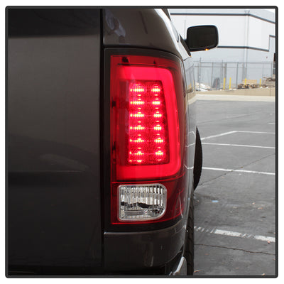 Dodge Tail Lights, Dodge Ram Tail Lights, Ram 09-18 Tail Lights, LED Tail Light, Red Clear Tail Lights, Spyder Tail Lights