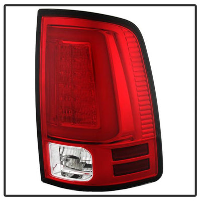 Dodge Tail Lights, Dodge Ram Tail Lights, Ram 09-18 Tail Lights, LED Tail Light, Red Clear Tail Lights, Spyder Tail Lights