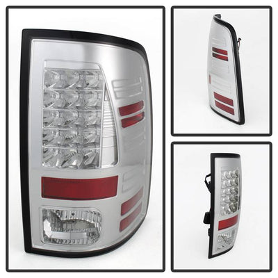 Dodge Tail Lights, Dodge Ram Tail Lights, Ram 13-18 Tail Lights, LED Tail Light, Chrome Tail Lights, Spyder Tail Lights