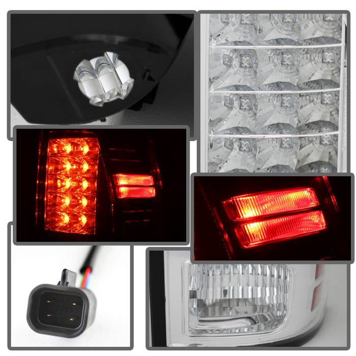 Dodge Tail Lights, Dodge Ram Tail Lights, Ram 13-18 Tail Lights, LED Tail Light, Chrome Tail Lights, Spyder Tail Lights