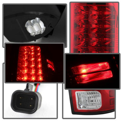 Dodge Tail Lights, Dodge Ram Tail Lights, Ram 13-18 Tail Lights, LED Tail Light, Red Clear Tail Lights, Spyder Tail Lights