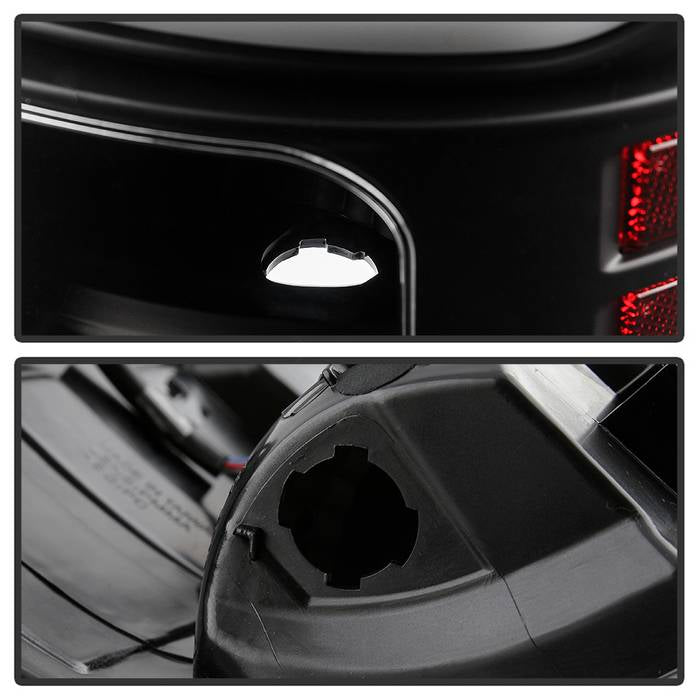 Dodge Tail Lights, Dodge Ram Tail Lights, Ram 13-18 Tail Lights, LED Tail Light, All Black Tail Lights, Spyder Tail Lights