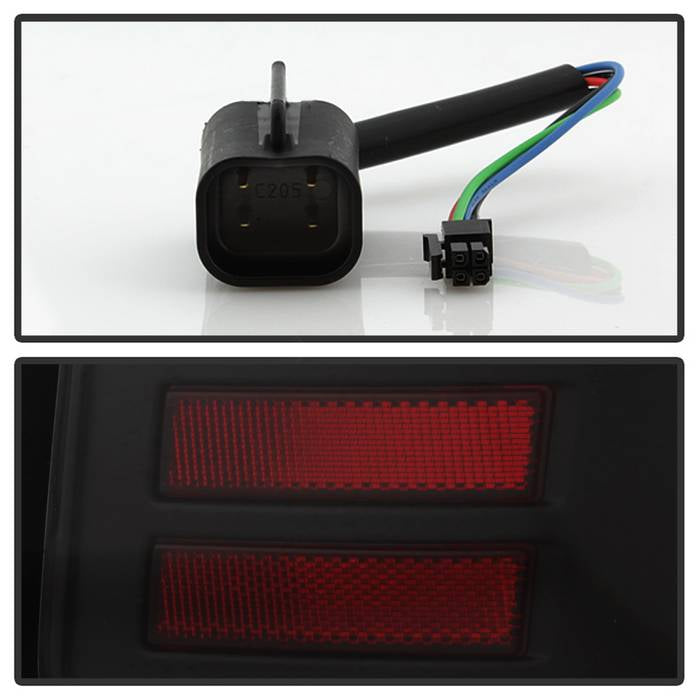 Dodge Tail Lights, Dodge Ram Tail Lights, Ram 13-18 Tail Lights, LED Tail Light, Black Tail Lights, Spyder Tail Lights