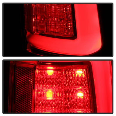 Dodge Tail Lights, Dodge Ram Tail Lights, Ram 13-18 Tail Lights, LED Tail Light, Red Clear Tail Lights, Spyder Tail Lights