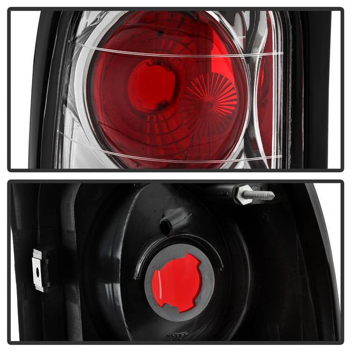 Dodge Tail Lights, Dodge Ram Tail Lights, Ram 94-01 Tail Lights, Euro Style Tail Light, Chrome Tail Lights, Spyder Tail Lights