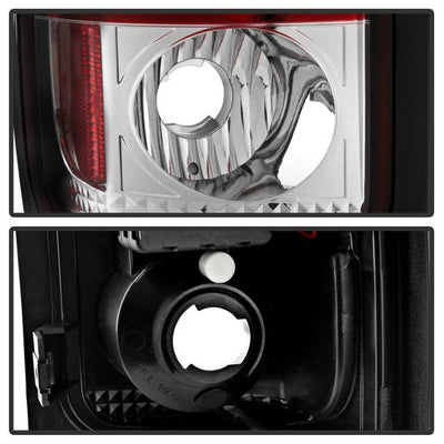 Dodge Tail Lights, Dodge Ram Tail Lights, Ram 94-01 Tail Lights, LED Tail Light, Red Clear Tail Lights, Spyder Tail Lights