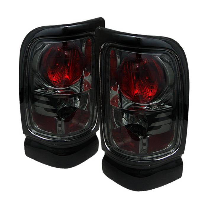 Dodge Tail Lights, Dodge Ram Tail Lights, Ram 94-01 Tail Lights, Euro Style Tail Light, Smoke Tail Lights, Spyder Tail Lights