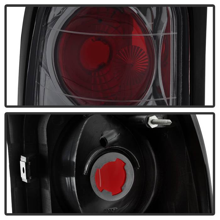 Dodge Tail Lights, Dodge Ram Tail Lights, Ram 94-01 Tail Lights, Euro Style Tail Light, Smoke Tail Lights, Spyder Tail Lights